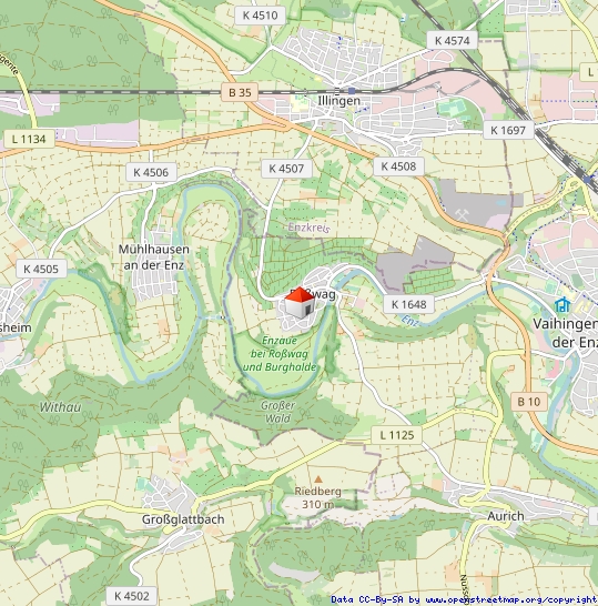 Lageplan Bungalow Vaihingen an der Enz / Ro�wag