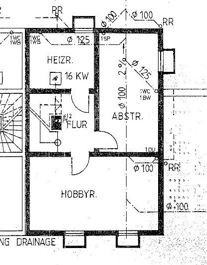 Grundriss UG Doppelhaush�lfte Abstatt