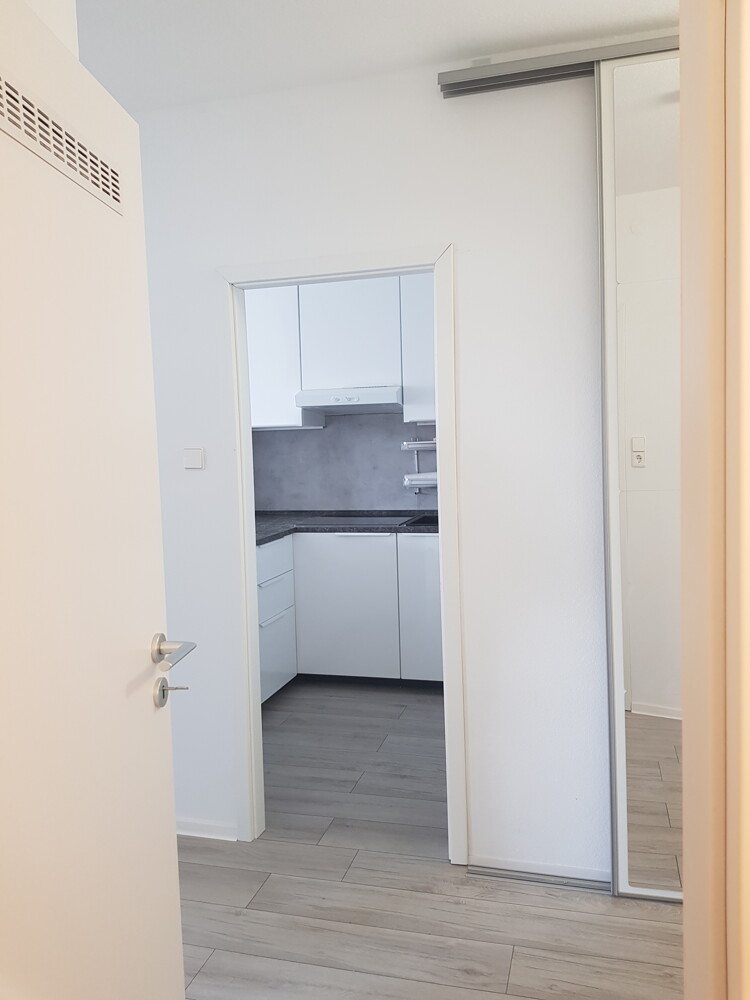 Zugang_K�che Etagenwohnung Stuttgart / Rot