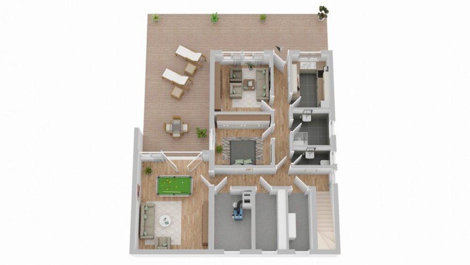 Grundriss_Untergeschoss Bungalow Oberstenfeld