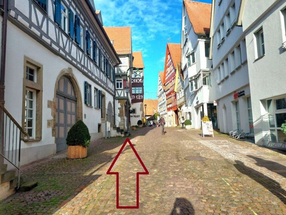 Weg zum Appartement Erdgeschosswohnung Bietigheim-Bissingen