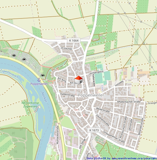 Lageplan Reiheneckhaus Ludwigsburg / Poppenweiler