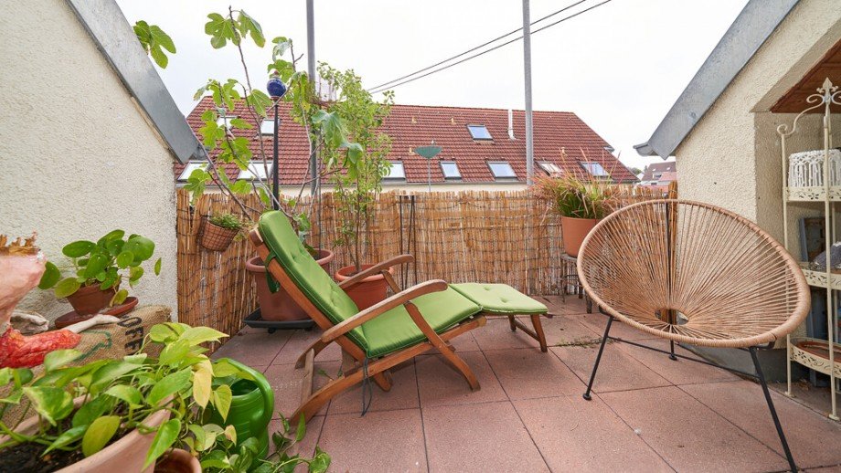 Balkon Dachgeschosswohnung Freiberg am Neckar
