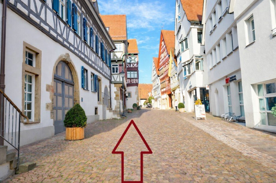 Stra�e zum Appartement Erdgeschosswohnung Bietigheim-Bissingen