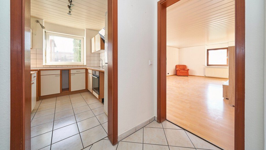 Zugang zur K�che und Wohnzimmer Etagenwohnung Ingersheim / Kleiningersheim