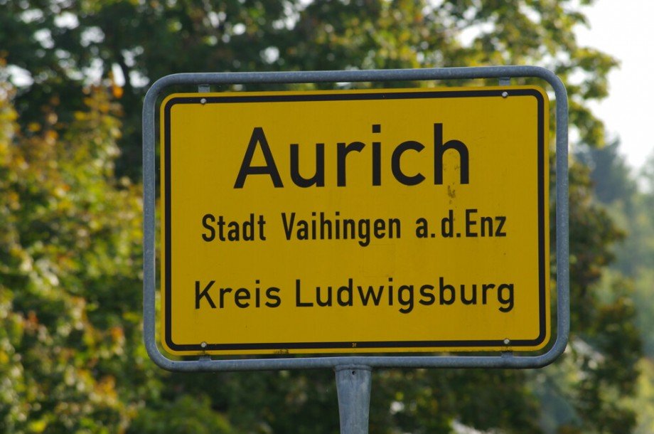 Ortsschild Einfamilienhaus Vaihingen an der Enz / Aurich