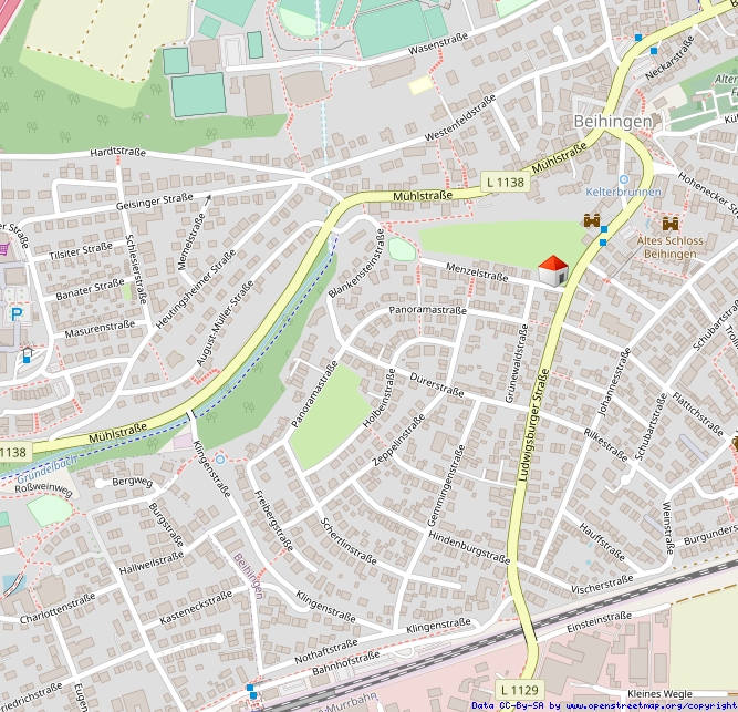 Lageplan Wohngrundst�ck Freiberg am Neckar