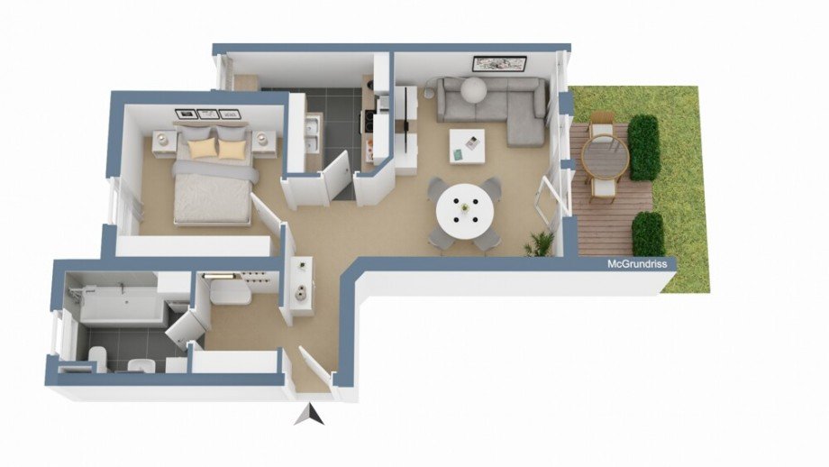 Grundriss Erdgeschosswohnung Bad Wimpfen