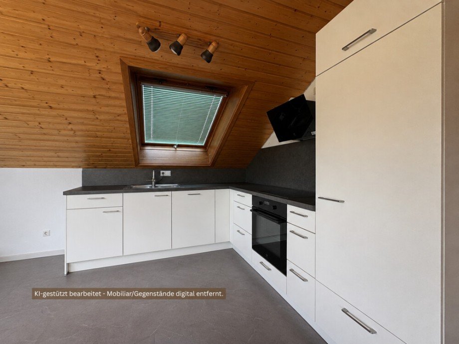 Einbauk�che Dachgeschosswohnung Mundelsheim