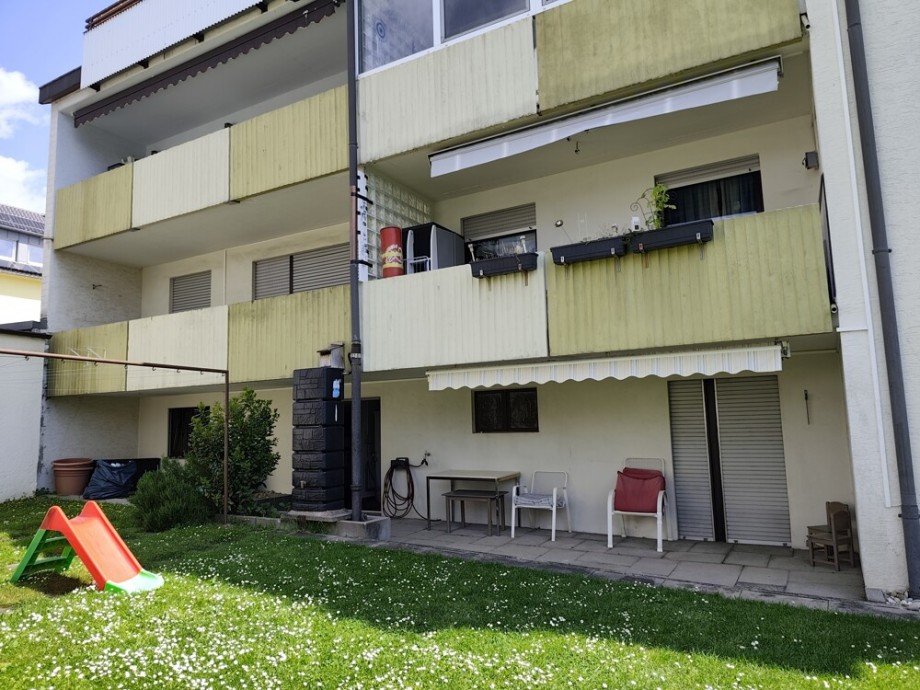 Ansicht Westen Erdgeschosswohnung Kornwestheim