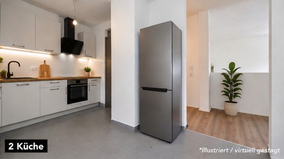 K�che (Virtuell gestagt) Etagenwohnung Bietigheim-Bissingen / Bissingen