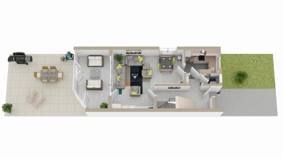 Grundriss_EG Reihenendhaus Affalterbach