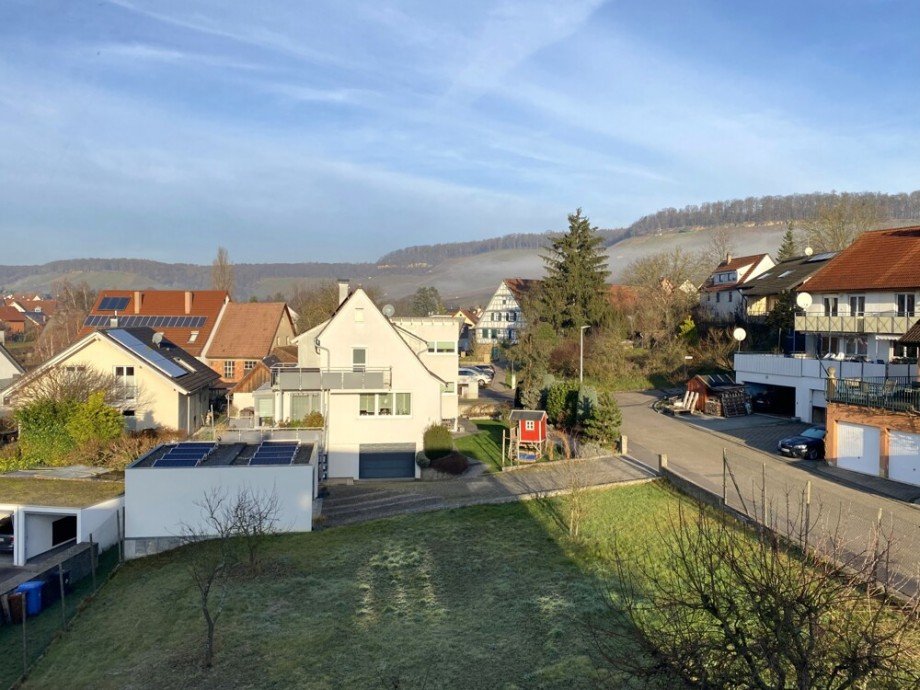 Ausblick von der K�che ... Etagenwohnung Eberstadt