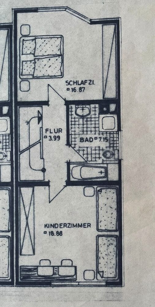 1. Obergeschoss Reiheneckhaus Ludwigsburg / Poppenweiler