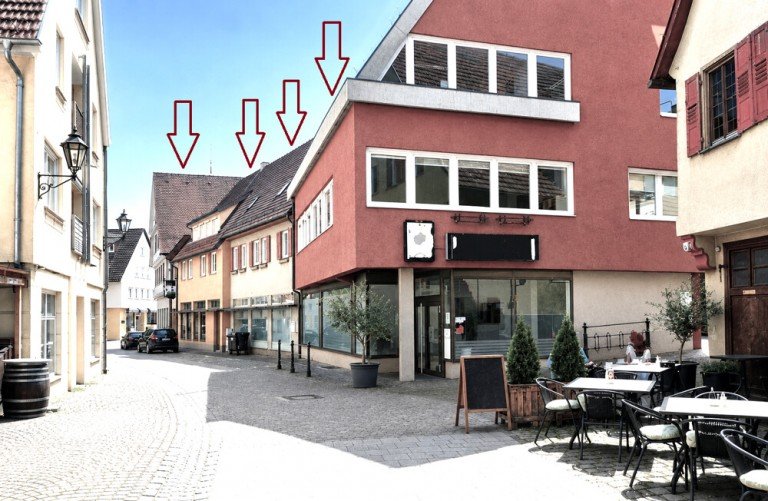 Haus 1 Titelbild Besigheim Haus IMMOBILIENPAKET H�userreihe INNENSTADTLAGE!259 m� Wohnfl., 1015 m� Gewerbefl�che + Lager + Stellpl.