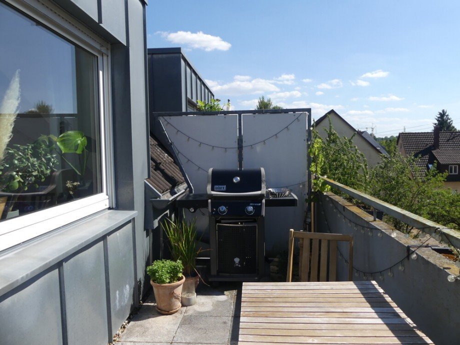 sonniger Balkon Dachgeschosswohnung Ludwigsburg / Hoheneck