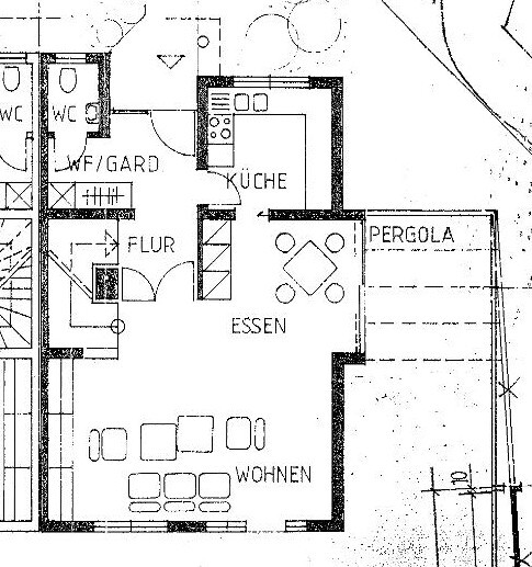 Grundriss EG Doppelhaush�lfte Abstatt