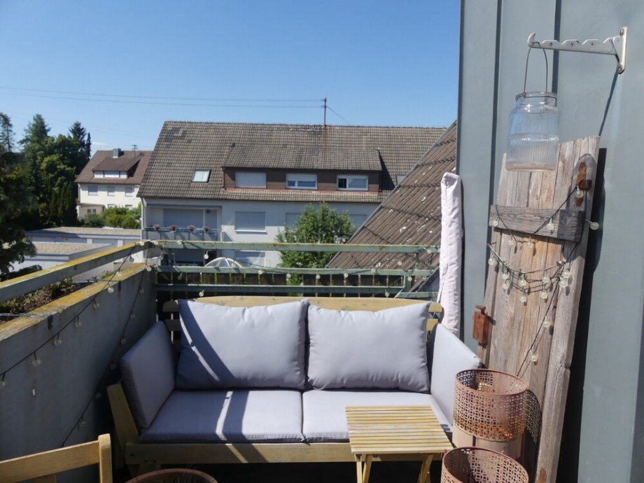 sonniger Balkon Dachgeschosswohnung Ludwigsburg / Hoheneck