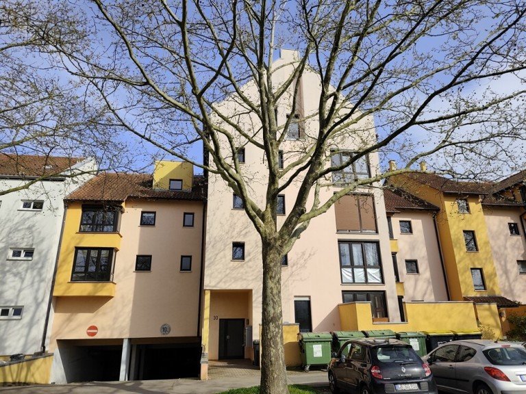 Au�enansicht Kornwestheim Etagenwohnung Interessante 2,5 Zi.Wohnung mit Balkon, kl.Wintergarten und TG-Stellplatz