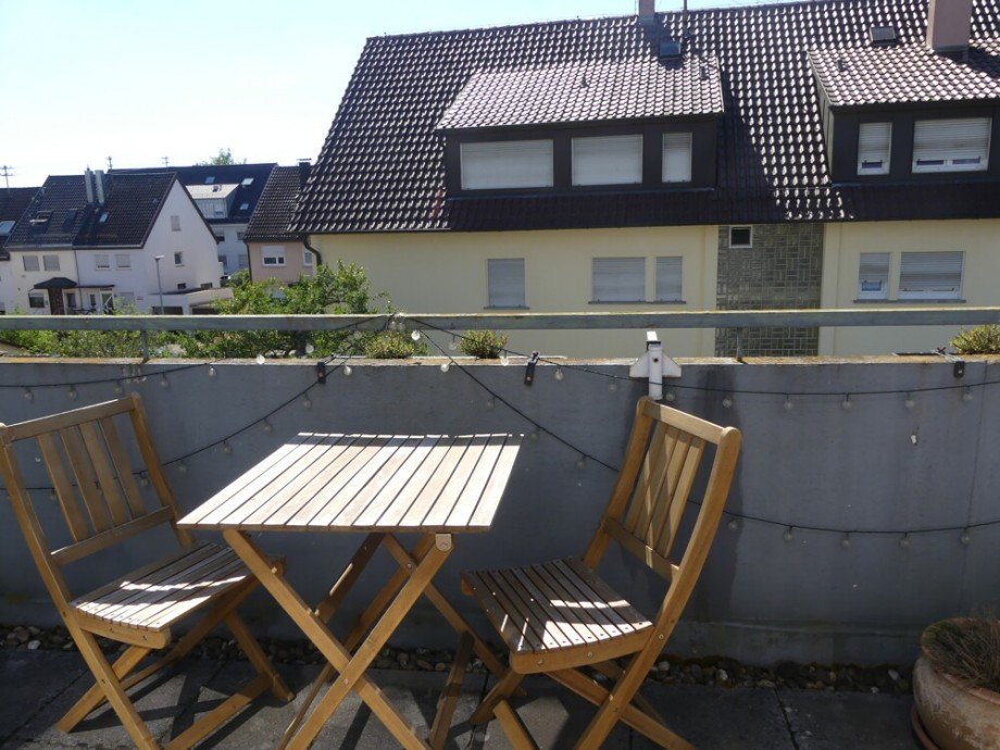 sonniger Balkon Dachgeschosswohnung Ludwigsburg / Hoheneck