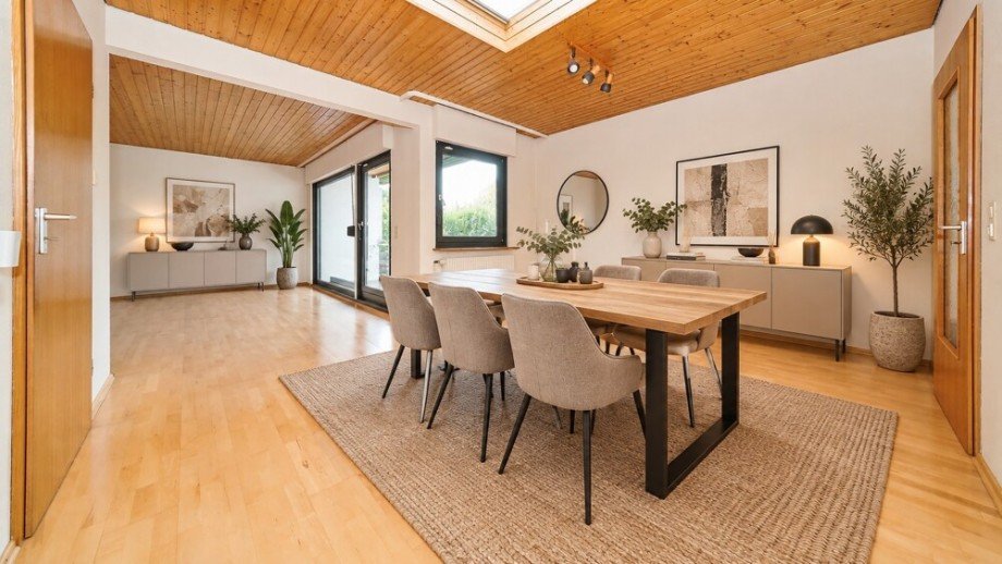 Esszimmer mit KI m�bliert Bungalow Oberstenfeld