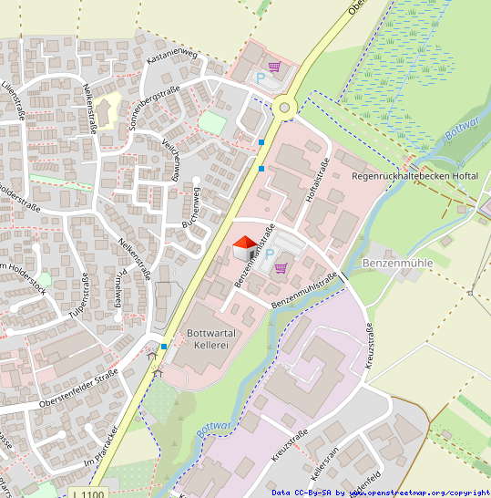Lageplan Gewerbegrundst�ck Gro�bottwar