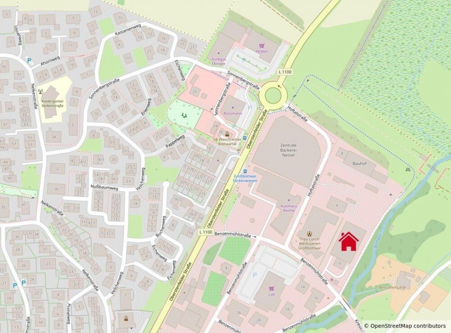 Lageplan B�rohaus Gro�bottwar