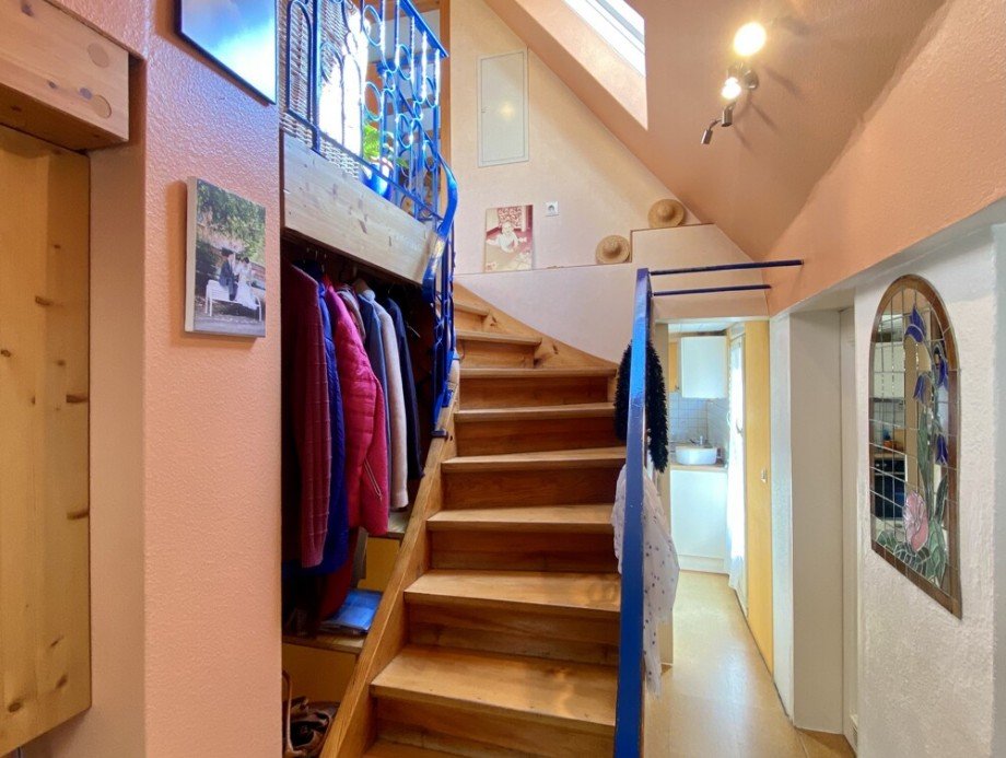 Treppenaufgang zum DG. Einfamilienhaus Aspach