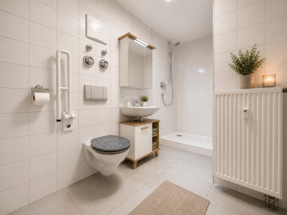 Badezimmer_virtuell eingerichtet Erdgeschosswohnung Oppenweiler