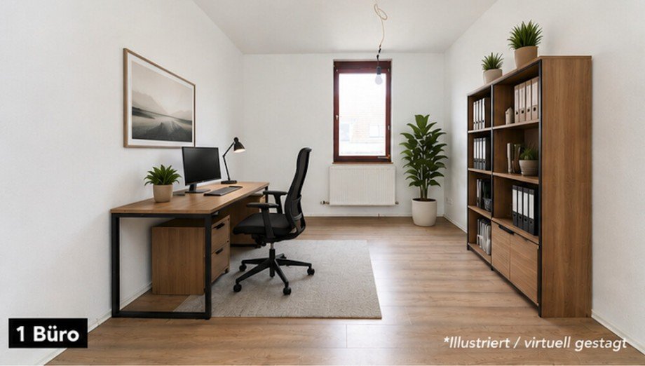 B�ro (Virtuell gestagt) Etagenwohnung Bietigheim-Bissingen / Bissingen