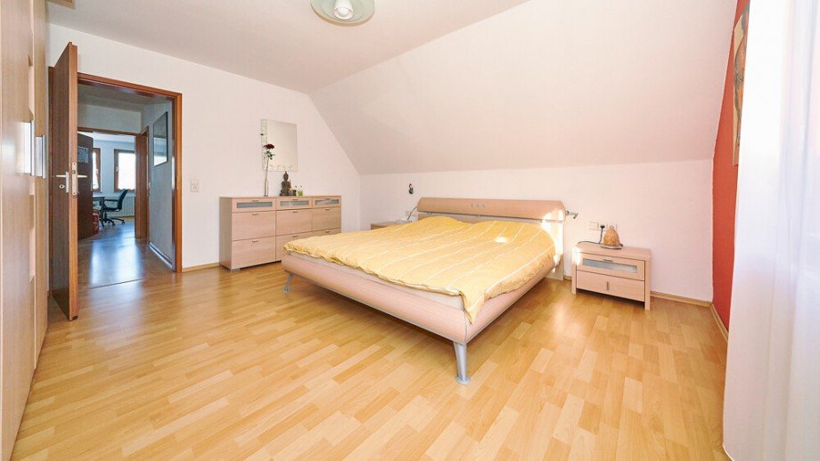 Schlafzimmer Maisonettewohnung Freiberg am Neckar