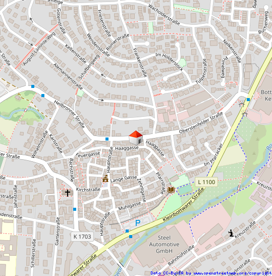 Lageplan Gewerbegrundst�ck Gro�bottwar