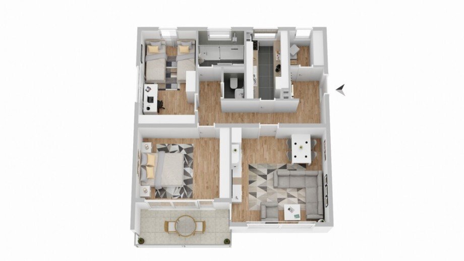 Grundriss Etagenwohnung Marbach am Neckar