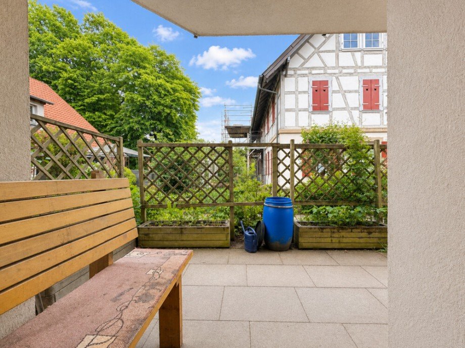 Terrasse Erdgeschosswohnung Oppenweiler