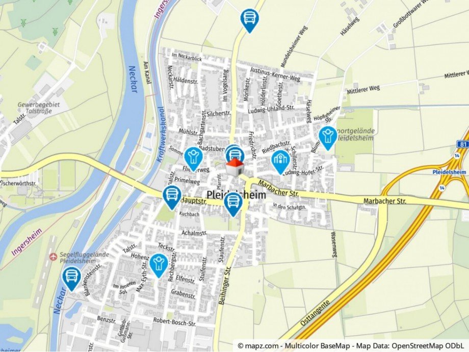 Lageplan Einfamilienhaus Pleidelsheim