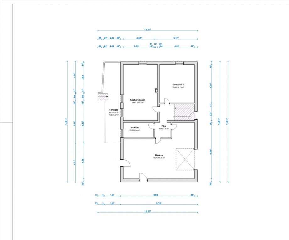 Grundriss_EG_Kirchh�userstra�e18_Massenbach-1 Einfamilienhaus Schwaigern / Massenbach