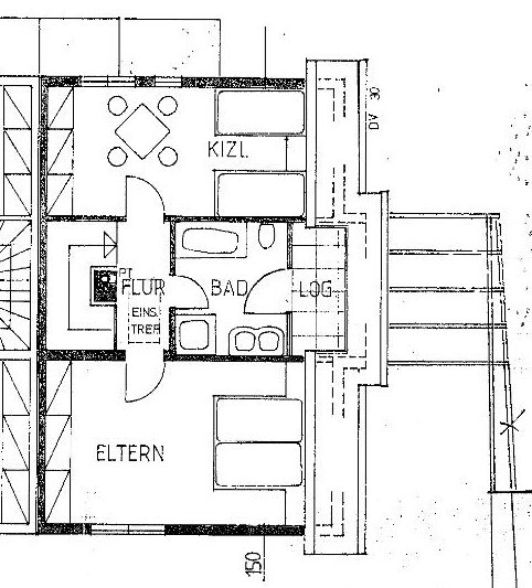 Grundriss DG Doppelhaush�lfte Abstatt