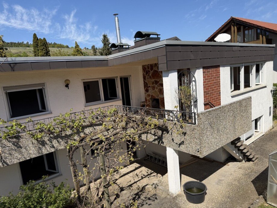 R�ckseite mit Ausblick Bungalow Vaihingen an der Enz / Ro�wag