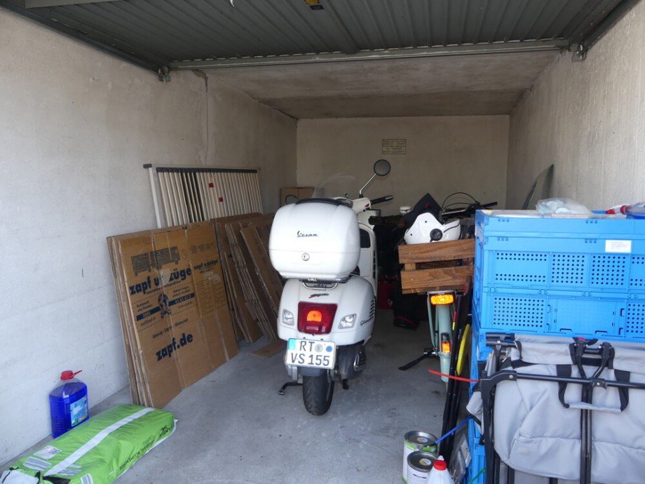 Garagenansicht innen Dachgeschosswohnung Ludwigsburg / Hoheneck