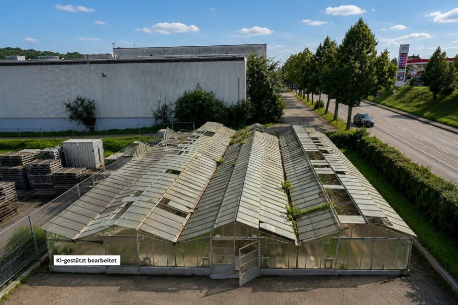 Ansicht von oben - IST ZUSTAND Gewerbegrundst�ck Gro�bottwar