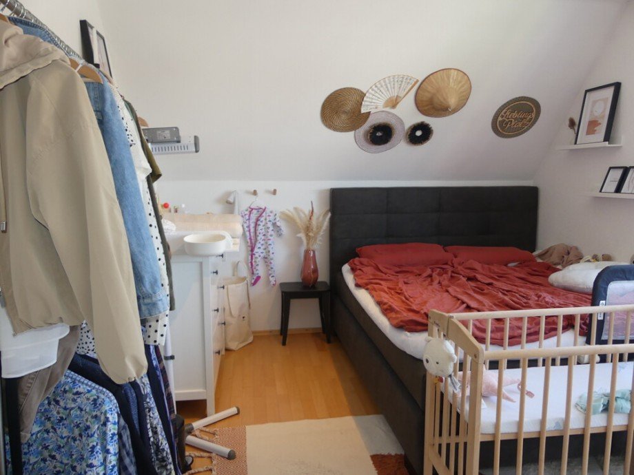 Schlafzimmer Dachgeschosswohnung Ludwigsburg / Hoheneck
