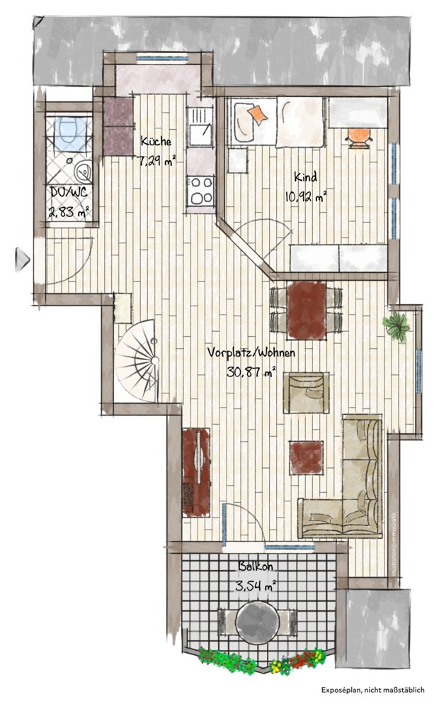 Ebene 1 Maisonettewohnung Korntal-M�nchingen