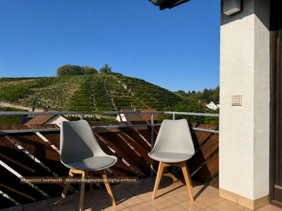 Balkon Dachgeschosswohnung Mundelsheim