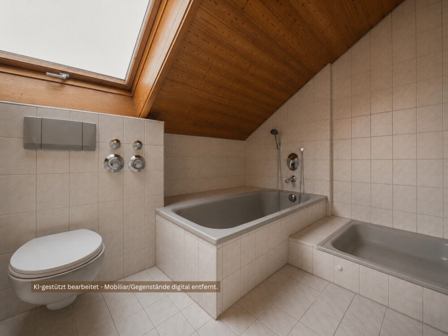 Badezimmer Dachgeschosswohnung Mundelsheim