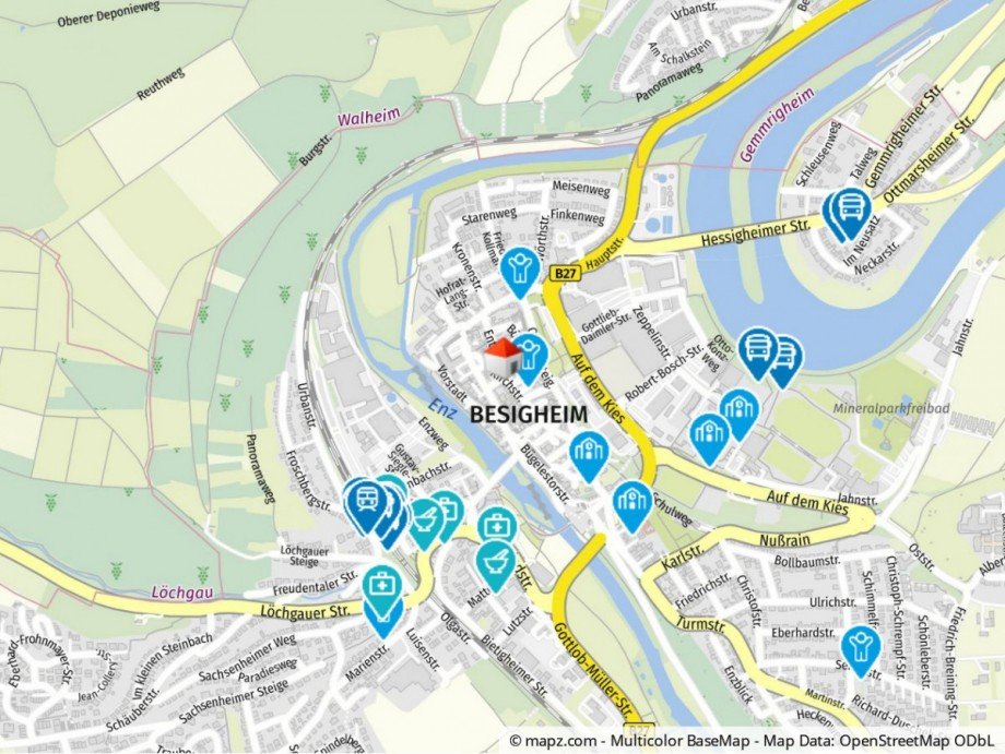Geolyzer Kartenausschnitt Haus Besigheim