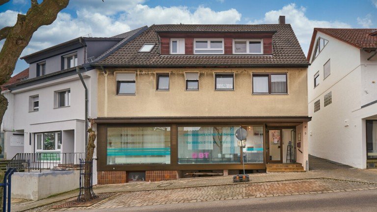 Aussenansichten_02 Ingersheim Haus Wohn- und Gesch�ftshaus mit 6 % Bruttorenditein Ingersheim!Die perfekte Kapitalanlage!