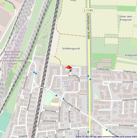 Lageplan Etagenwohnung Kornwestheim