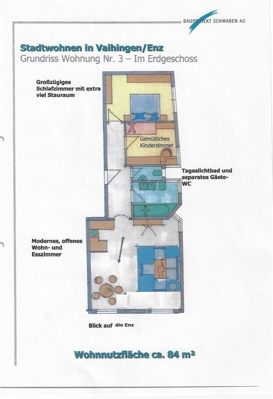 Raumaufteilung Etagenwohnung Vaihingen