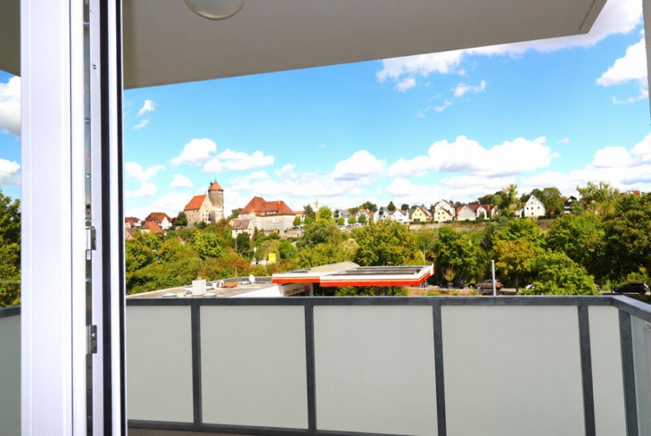 Balkon und der Blick nach Drau�en Etagenwohnung Besigheim