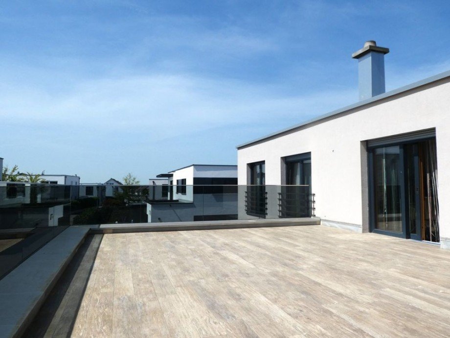 Maxi-Terrasse Blick nach Westen Etagenwohnung Neckarsulm / Amorbach